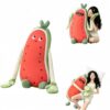 Watermelon Hugging Pillow with Cool Ice Silk Surface, Smart Body Pillow for Adults with Patting and Heating, Built-in Audio Playback & Voice Recording Function, Washable Cover(Patting＋Heating)