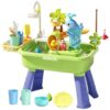 Water Play Table with Pump, Kids Sensory Playset for Indoor Outdoor