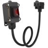 Waterproof Extension Cord with Switch, 3.3 ft / 1 Meter Inline Cord Switch, 20A-125V, PA66 Fireproof Shell, Red LED Rocker Button, Built for Harsh Environments