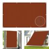 Waterproof Shade sail Outdoor Garden Patio Awning Canopy 1.8 x 4 m Rectangle Water Repellent Pergola Cover for Sun Protection Rust Red Balcony Canopy with Fixing Kit and Free Rope Ideal for