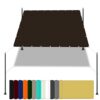 Waterproof Shade sail Sun Shade Sail 2.5x4m Waterproof Sunshade Canvas UV Block Outdoor Shade Cloth with Free Rope & Fixing Kit for Pool Terrace Greenhouse Brown Square Shape