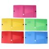 WATIIFUFU File Holders with Colorful Folding 5pcs Plastic Document Storage Boxes Portable File Organizer for Pp Material Random Study Room for Magazine and Stationery