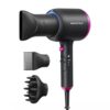 Wavytalk Hair Dryer with Diffuser, Blown Away Ionic Hair Dryer for Curly Hair with Comb, Black