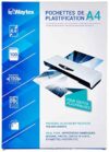 Waytex 78273 Pack de 100 Feuilles de plastification 75 microns 21 x 29.7, Transparent, A4