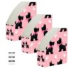 WDdZzyy Foldable magazine organizer for papers Black Scottish Terrier Silhouettes Paw storage boxes 3 Pack for Home School Office