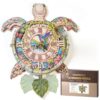 WDPINTU 3D Wooden Puzzle Clock - Sea Turtle Design, DIY Mechanical Pendulum Wall Clock with Roman Numerals, Unique Nature-Themed Gift for Adults