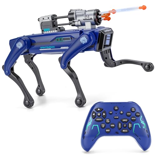WEACFUS Robot Dog - Interactive STEM Programmable Robotic Puppy with Remote Control & Voice Recognition, 30+ Lifelike Actions, Durable Gift for Boys & Girls Age 6-12