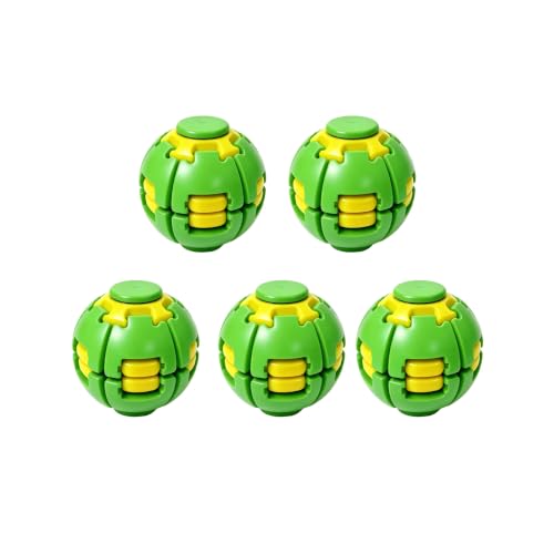 Wear-Resistant & Ultra Smooth Kinetic Gyro Fidget Toy, 360 Degree Press & Rotate Desk Spinner, Quiet Tactile Sensory Decompression Ball, ADHD Anxiety Calming Desktop Toy for Office & Indoor Use