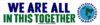 We are All in This Together - Bumper Sticker/Decal (11" X 2.75")