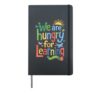 We Are Hungry For Learning Hardcover Journal, Black