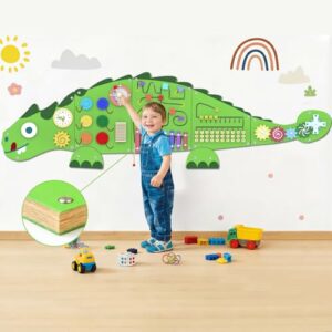 Wednik 9-in-1 Busy Board for Toddlers: Wall-Mounted Activity Board