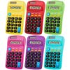Weewooday 30 Pieces Small Basic Calculator Bulk 8 Digit Solar Battery Dual Power Mini Handheld Pocket Calculator for Classroom Kids Students Desktop School Office Home, 6 Colors