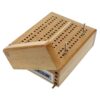 WE Games Travel Cribbage Board – Mini 2-Track Cribbage Game with Swivel Storage, Cards & Metal Pegs
