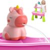 weirtoya Water Table Pump, 2026 Battery Powered Pump for Water Table Cordless Work Splash Toys Kids Toddler Summer Outddor (Rose Pink)