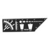 WEITARI Aluminum Alloy Woodworking Square Size Measure Ruler, 3D Mitre Angle Measuring Tool, Multifunctional 45/90 Degree Angle T Ruler Gauge, 8.46 Inches