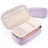 WEMATE Pencil Case, Large Storage Organizer, Makeup Bag, Teacher Must - have, Big Pencil Pouch, Marker Case for College (Light Purple)