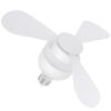 WENNI 25W E26/E27 Base Ceiling Fan Light Bulb 6500K Daylight 3 Modes Adjustable Fan Lamp 85-265V for Indoor Bedroom Living Room Apartment Decor Lighting