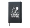 Were Going To The Cottage Hockey Trip Crew Hardcover Journal, Black