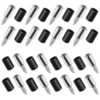 WESIEVYA 50 Sets Self Tapping Screws Cabinet Shelf Support Pegs with Non-Slip Sleeves Metal Shelf Pins for Wardrobes and Bookcases, Secure Connection and Maximizes Storage Efficiency,