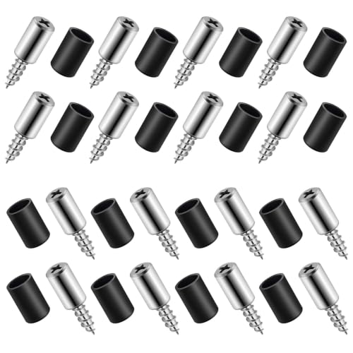WESIEVYA 50 Sets Self Tapping Screws Cabinet Shelf Support Pegs with Non-Slip Sleeves Metal Shelf Pins for Wardrobes and Bookcases, Secure Connection and Maximizes Storage Efficiency,