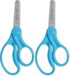 Westcott 13130 Right- and Left-Handed Scissors, Kids' Scissors, Ages 4-8, 5-Inch Blunt Tip, Assorted (Pack of 2)
