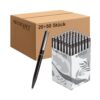 Westcott Alltime E-737470 00 Ballpoint Pen Black Pack of 50 (Pack of 20) | Large Pack of Retractable Ballpoint Pens, Black Ink | Line Width M, X20 | Permanent ISO 12757-2 | Sturdy Metal Clip |