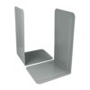 Westcott Bookends Grey (Pack of 2) | Metal 130 x 240 x 140 mm | Sturdy Book Holder for Books or Folders | Robust Book Stand with 1.0 mm Material Thickness for Office and Household | E-10243 00
