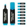Westcott highlighter markers 10 pieces blue | 10-pack highlighter markers in bright blue | 2-5 mm line width | premium ink from Germany | E-743631 00