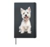 West Highland White Terrier Dog Coffee Mug Dog Coffee Cup Hardcover Journal, Black