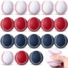 Wettarn 36 Pack Foam Baseballs Bulk Soft Training Baseballs 2.7 Inches Lightweight PU Practice Balls for Kids Beginners Safe Throwing for Back to School Catching and Batting Sports(Red White and Blue)
