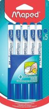 WEUANY Maped 741815 Marker Pops - Juego de 5 rotuladores de borrado en seco (incluye 1 paño para pizarras y pizarras blancas, punta mediana, 1,5 mm)