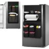 Weysat Mini Fridge Organizer with 14 Pocket Dorm Essential Dust Cover for Household Refrigerator Mini Fridge Hanging Caddy Organizer Storage Bag for Kitchen Dorm Office Home School(Classic,Black)