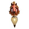 WFUNDM Cartoon Animal Horse Head Wall Light European Resin Wall Lamp Crystal Shade Wall Sconces for Children's Room Living Room Aisle Hallway Bedroom