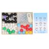 WGFOIP Molecular Model Kit Exquisite Durable Learning Tool Set for Students Teachers Size 23.5x17cm 50 Atoms PP Material