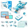 WhalesBot D1 21-in-1 STEM Coding Robot Kit for Kids (Ages 4+), 280+ Pieces Educational Building Set with APP-Controlled & Programming, 3D APP Guidance, Ideal Toy for Boys & Girls