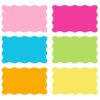 Whaline 120Pcs Vibrant Scalloped Index Cards, 3 x 5 Inch