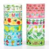 Whaline 12 Rolls Summer Washi Tape Hawaiian Masking Tape Beach Theme Decorative Tapes Flamingo Lemon Watermelon Paper Stickers for Birthday Scrapbook DIY Craft Gift Wrapping Supplies