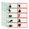 Whaline 300Pcs Christmas Address Labels Gift Tags, Black Cat, 10 Designs
