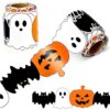 Whaline 32.8Ft Halloween Bulletin Board Border, Ghost Pumpkin Bat