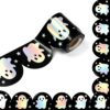 Whaline 32.8Ft Halloween Bulletin Board Border, Holographic Silver Ghost