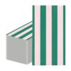 Whaline 40Pcs Stripe Guest Napkins, Pink Green Cabana Striped