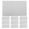 WHAMVOX 10pcs Stainless Steel Blank Metal Name Card for Engraving, Lightweight and Resist Bending Business Card Plate, for Events and House Use