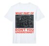 What Part of Don't You Understand Funny Soccer Coach Tactics Performance T-Shirt