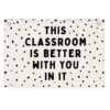 Wheatwin Classroom Decor Welcome Sign, Teacher Back To School Canvas Banner Wall Hanging Flag for Elementary Middle School Classroom Must Haves 20x30