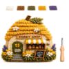 Whimsical Village 3D Fabric Poke Art Kit for Adults, (1, #2)