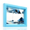 whimsyyy 3D Moving Sand Art Picture - Blue Dynamic Flowing Frame