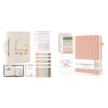 White Bible Cover Case with Study Supplies & Pink Bible Study Journal