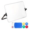 Whiteboard with Stand, 42x30cm Double Sided Desktop with Pen, Eraser, Magnets Meeting Board
