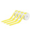 White Label Tape Compatible with P15 Label Maker 12mm X 40mm 3 to 6 Pack 160 Pieces Per Roll Adhesive(4PK Cabel-Yellow)