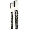 White Liquid Chalk Markers, 2 Pack, 6mm Bullet/Chisel Reversible Point & 1mm Fine Point for Non-Porous Chalkboards, Mirrors, Blackboards, & More